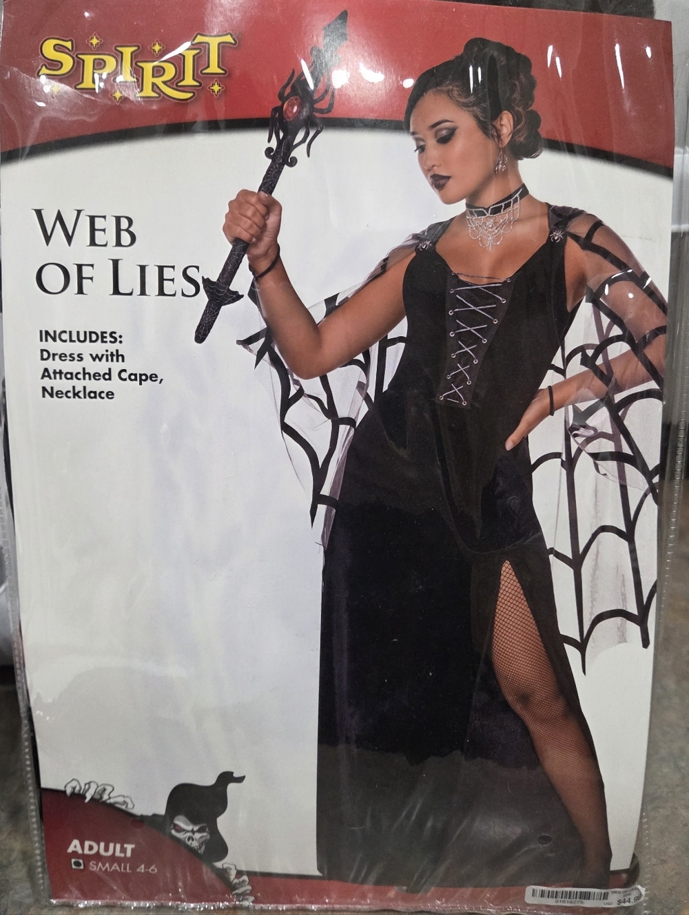 Spirit Black Web of Lies Cape Dress Costume